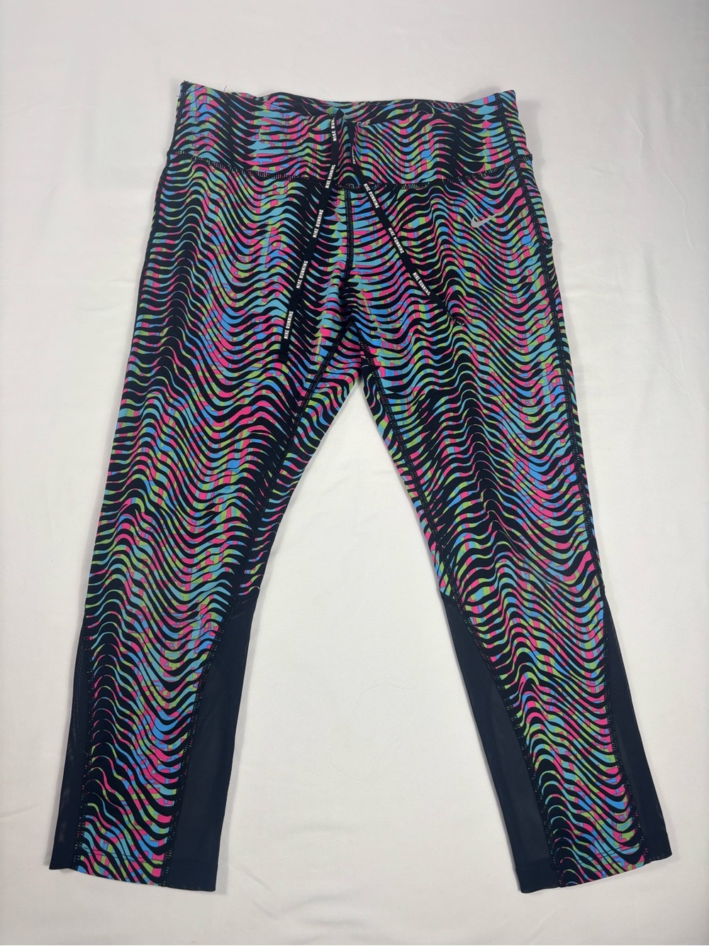 Nike Sidewinder Epic Lux Neon Zebra Leggings women’s large